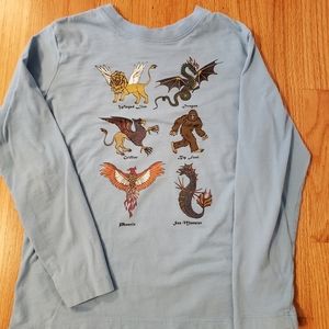 Hanna Andersson Boys Sueded Jersey Mythical Creatures Tee